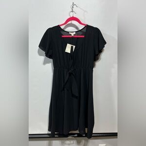 See You Monday Black Dress With Head Wrap Size Large New With Tags‎